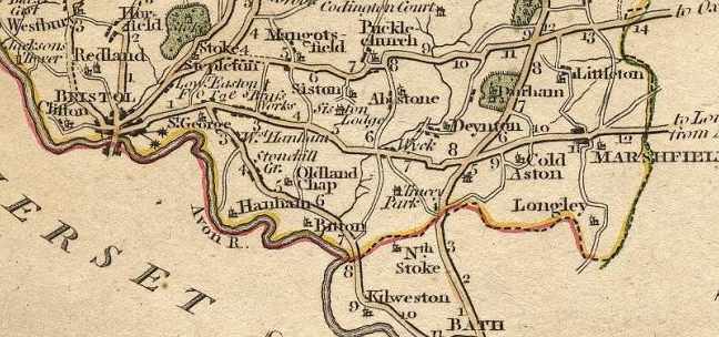 Part of
Gloucestershire 1787 

Map by John Carey